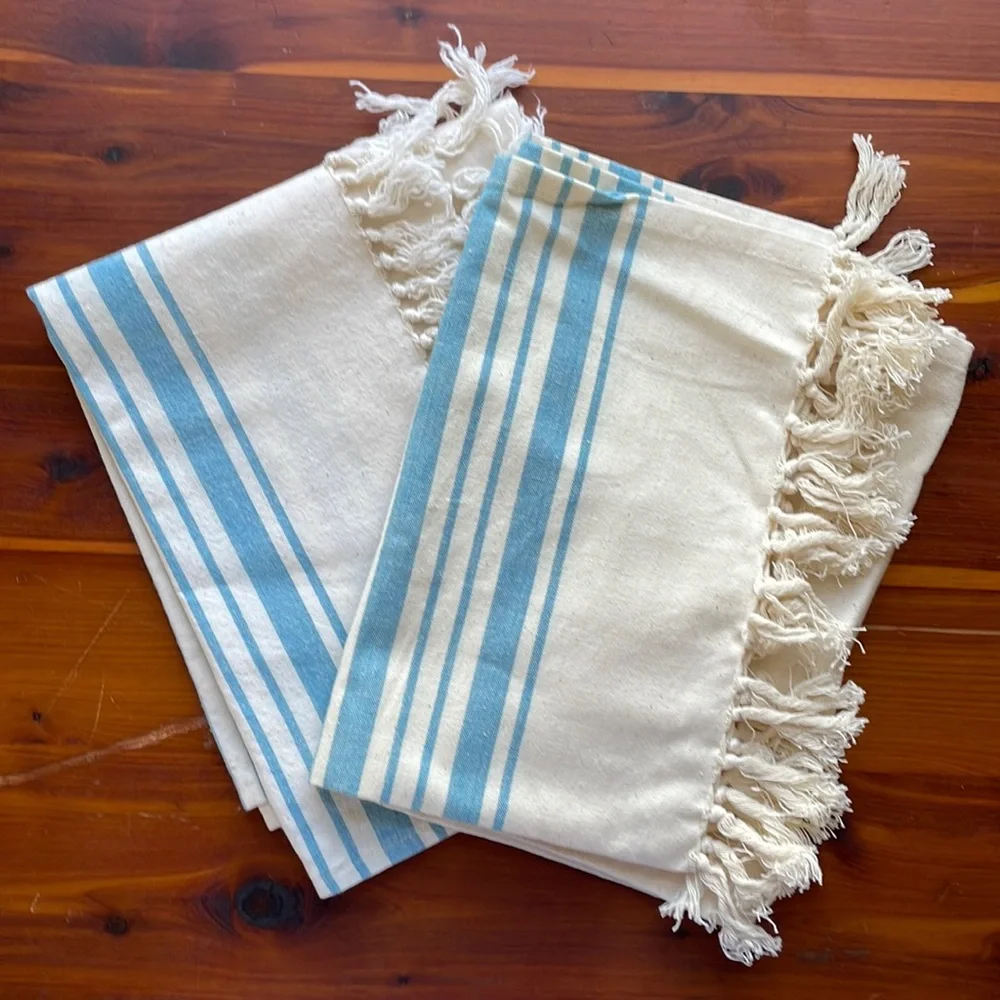 Two cotton hand towels. NWOT